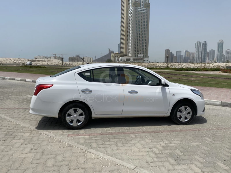 White Nissan Sunny 2019 for rent in Dubai 6
